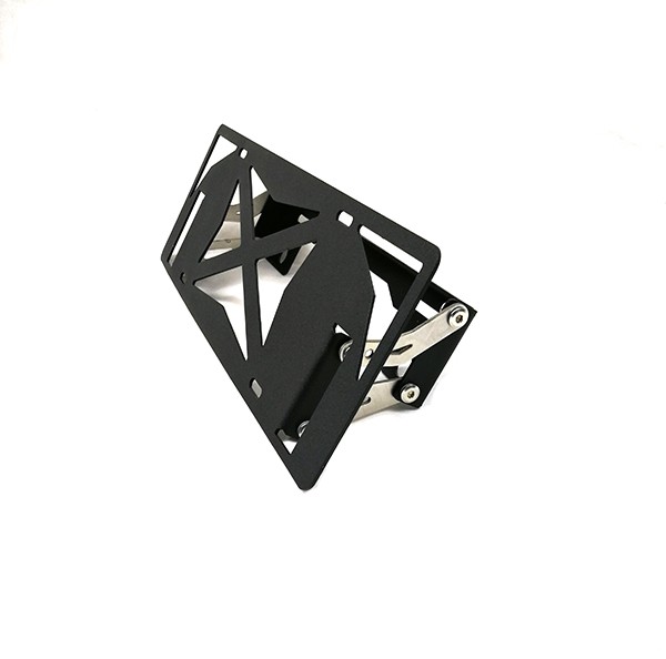 Translational license plate bracket